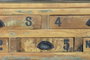 GINER Y COLOMER Table basse en bois recyclé multicolore avec 5 tiroirs